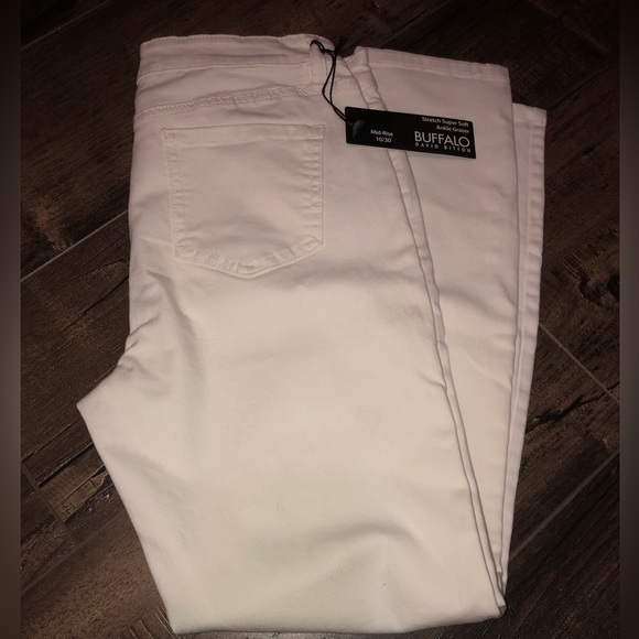 Buffalo stretch mid rise white jeans - Picture 4 of 4